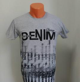 tricou denim gri